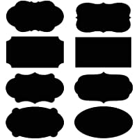 Los mejores  - MINGZE 80pcs Etiquetas para pizarra- pegatinas reutilizables para premium- frascos etiquetado fiestas- cuartos para…